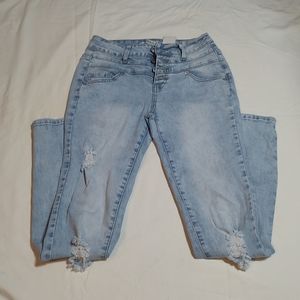 Skinny Leg Ripped Jeans